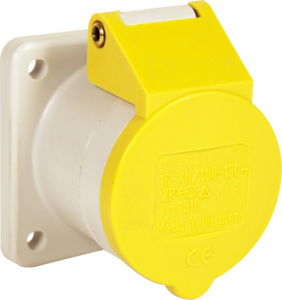 110V Panel Sockets - Yellow (ERP77)