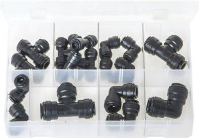 Quick-Fit Couplings - Elbows + Tees, Metric (AB188)