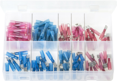 Heat Shrink Terminals, Adhesive Lined - Red & Blue (AB125)