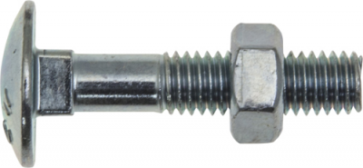 Coach Bolts with Steel Nuts, Cup Square Head - Metric (HCB5)