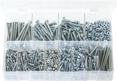 Machine Screws with Nuts, Round Head, Slotted - BA (AB3)