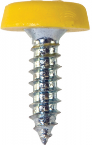 Number Plate Fasteners - Self-Tappers with Plastic Head - Short (NP17)