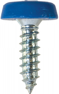 Number Plate Fasteners - Self-Tappers with Plastic Head - Short (NP20)