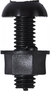 Number Plate Fasteners - Plastic Number Plate Bolts & Nuts - Short (NP5)