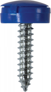 Number Plate Fasteners - Self-Tappers with Hinged Caps (NP19)