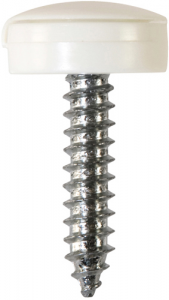 Number Plate Fasteners - Self-Tappers with Hinged Caps (NP3)