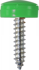 Number Plate Fasteners - Self-Tappers with Hinged Caps (NP37)