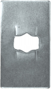 Flat Clips (Push-on Fixes) - Rectangular (HFC6)