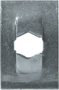 Flat Clips (Push-on Fixes) - Rectangular (HFC8)