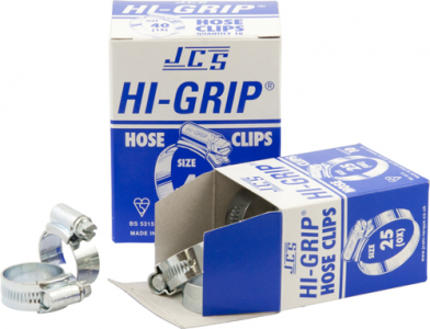 JCS 'Hi-Grip' Hose Clips - Boxed (JCX1)