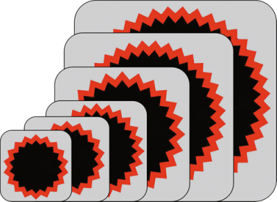 REMA TIP TOP Tube Patches - Red Edge, Round (TY112)