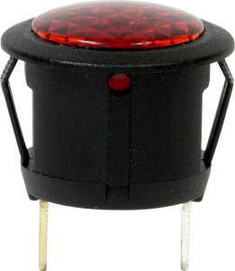 12V LED Warning Light - Round (EC88)