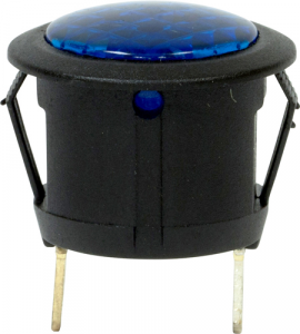 12V LED Warning Light - Round (EC90A)