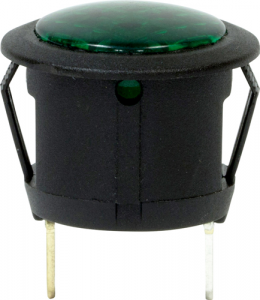 12V LED Warning Light - Round (EC91)