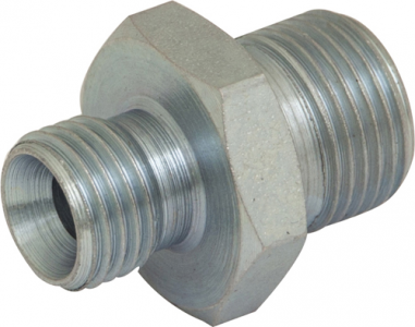 Hydraulic BSPP Adaptor - Male : Male (HY118)