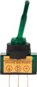 12V Illuminated Toggle Switch - On/Off (EC76)