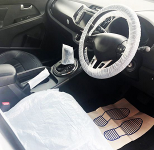 5-in-1 Disposable Vehicle Interior Protection Set  (BAG51)