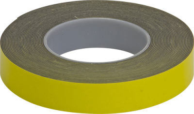 Double-Sided Adhesive Foam Tape - Yellow Backing (GLU24)