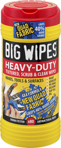 BIG WIPES 'Heavy-Duty ' Textured, Scrub & Clean Wipes (VC2020)