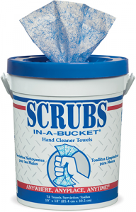 SCRUBS-IN-A-BUCKET Alcohol Free Hand Cleaner Towels (VC534)