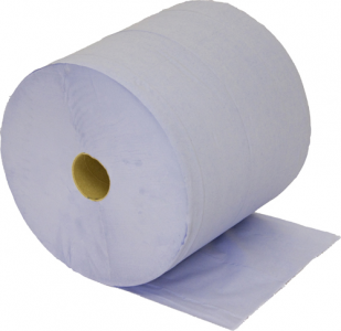 Blue Paper Wipes - Large Rolls (VC537)