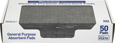 General Purpose Absorbent Pads - Lightweight (VC670)