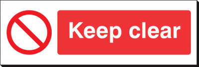 Keep Clear - 360 x 120 mm (SSB114)