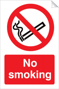 No Smoking - 240 x 360 mm (SSA119)