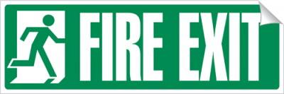 Fire Exit - 360 x 120 mm (SSA265)