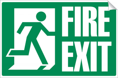 Fire Exit - 360 x 240 mm (SSA288)