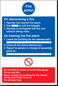Fire Action - 240 x 360 mm (SSB283)