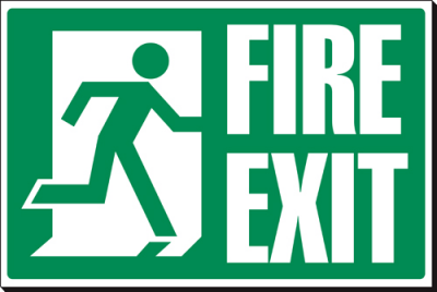 Fire Exit - 360 x 240 mm (SSB287)