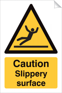 Caution Slippery Surface - 240 x 360 mm (SSA206)