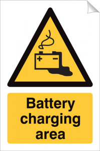Battery Charging Area - 240 x 360 mm (SSA228)