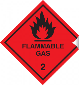 Flammable Gas - 100 x 100 mm (SSA241)