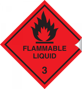 Flammable Liquid - 100 x 100 mm (SSA242)