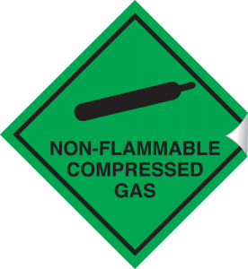Non-Flammable Compressed Gas - 100 x 100 mm (SSA243)