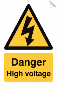 Danger High Voltage - 240 x 360 mm (SSA208)