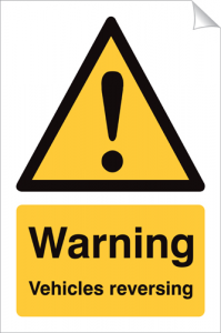 Warning Vehicles Reversing - 240 x 360 mm (SSA222)