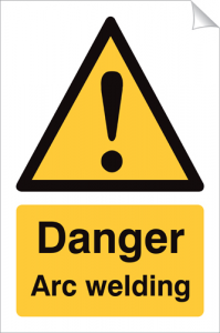 Warning Arc Welding - 240 x 360 mm (SSA226)