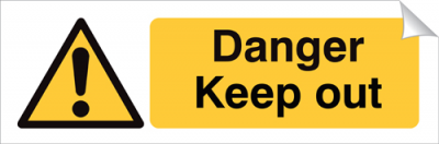 Danger Keep Out - 360 x 120 mm (SSA232)