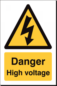 Danger High Voltage - 240 x 360 mm (SSB207)