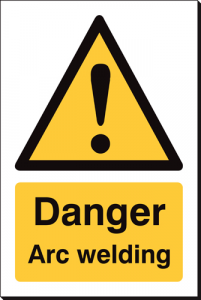Warning Arc Welding - 240 x 360 mm (SSB225)