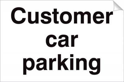 Customer Car Parking - 360 x 240 mm (SSA308)