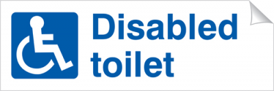 Disabled Toilet - 360 x 120 mm (SSA318)