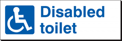 Disabled Toilet - 360 x 120 mm (SSB317)