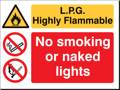 L.P.G. Highly Flammable - 480 x 350 mm (SSB252)