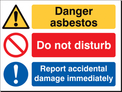 Danger Asbestos - 480 x 350 mm (SSB253)