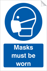 Masks Must Be Worn - 240 x 360 mm (SSA404)