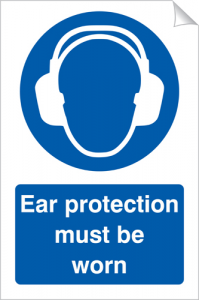 Ear Protection Must Be Worn - 240 x 360 mm (SSA406)